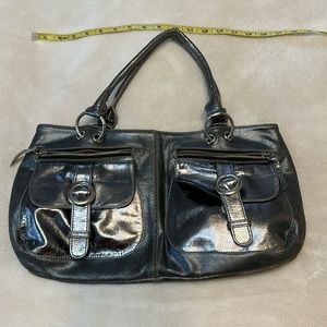 Tano Silver leather handbag